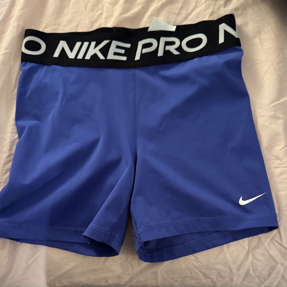 Nike Pro Women's Athletic Blue Shorts